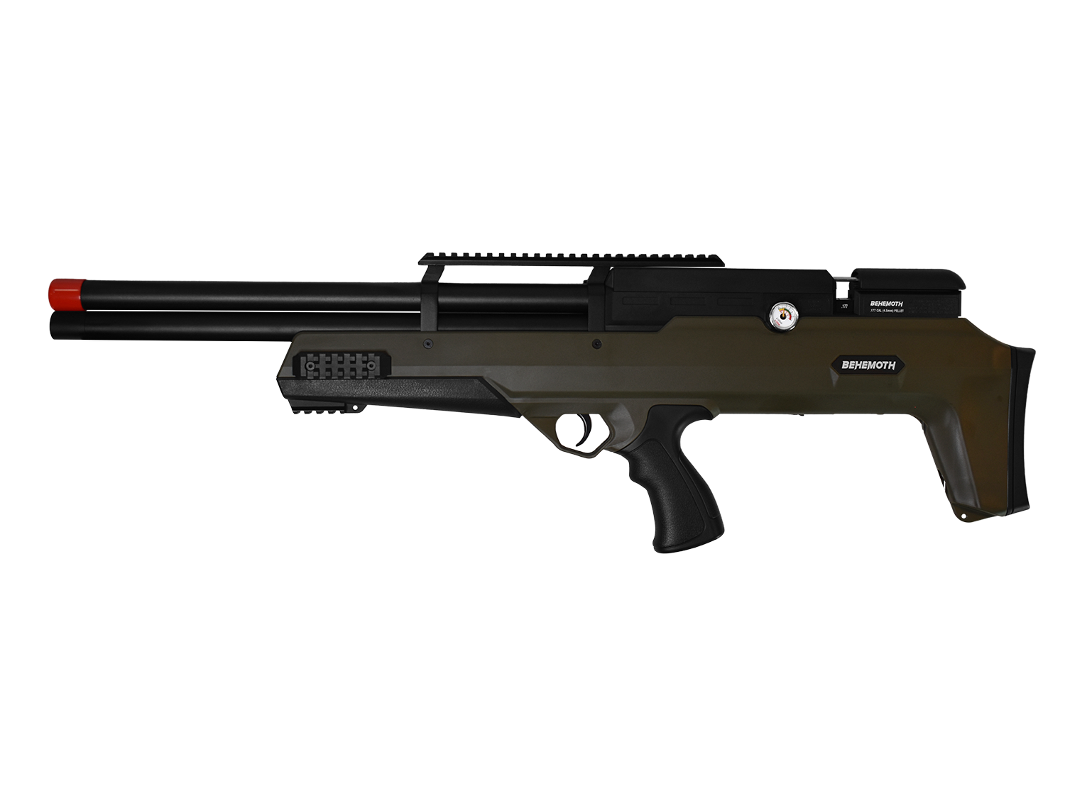 Carabina de Pressão PCP Nova Vista Bullpup Behemoth PS-R2-SF Verde Militar Calibre 5.5/6.35mm