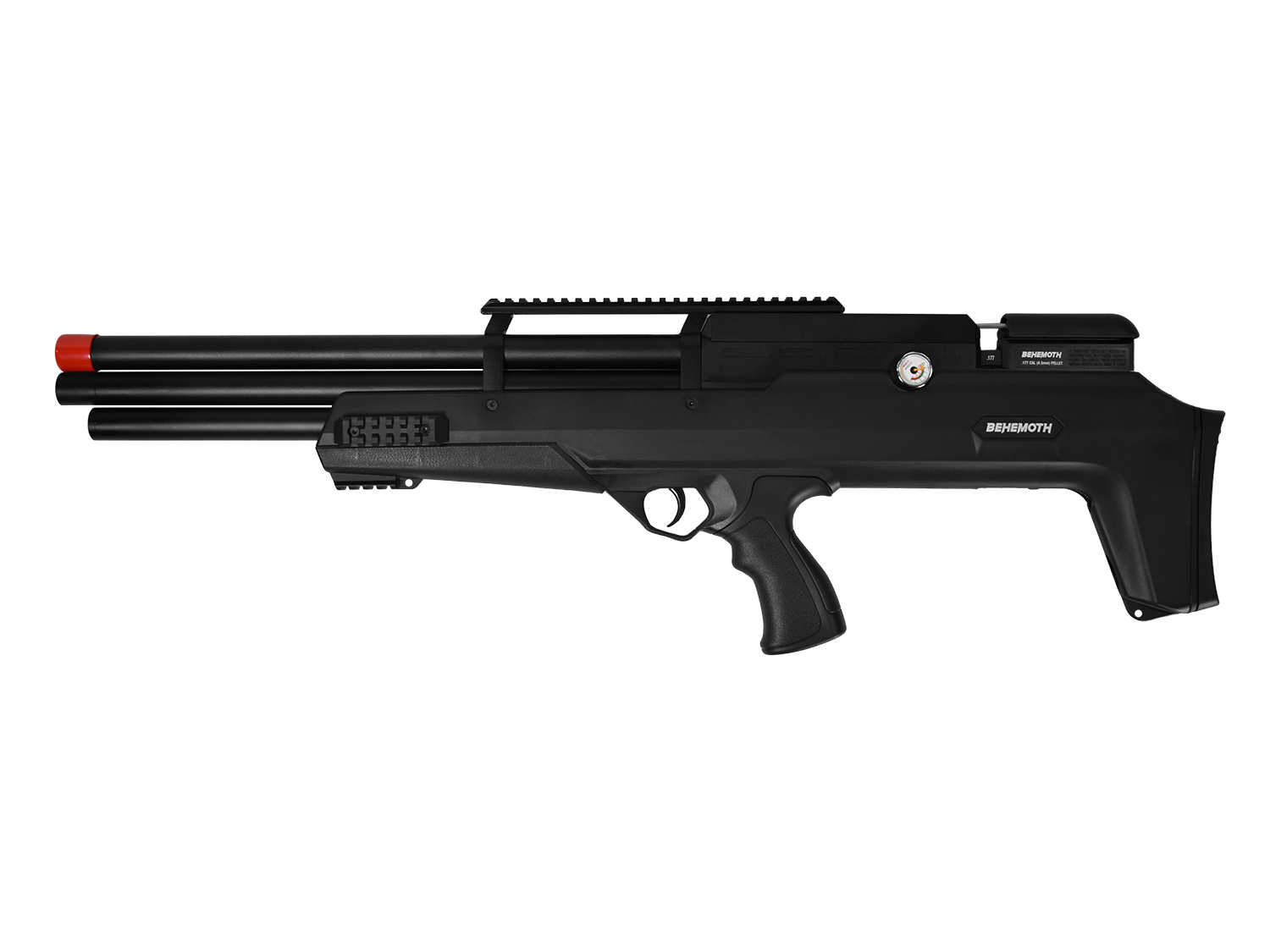 Carabina de Pressão PCP Nova Vista Bullpup Behemoth PS-R3-SF Preta Calibre 5.5/6.35mm